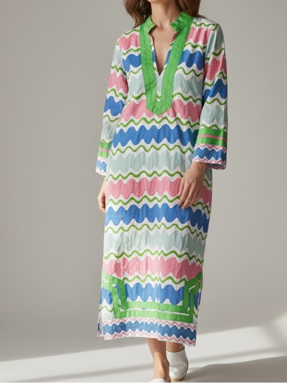 Sail to Sable Tuckernuck classic tunic dress wave print